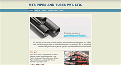 Desktop Screenshot of mtspipes.co.in