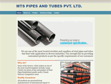 Tablet Screenshot of mtspipes.co.in